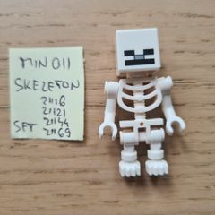 lego min011 skeleton, set minecraft 21116, 21121, 21144, 21169