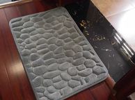 main image for ad BRAND NEW Cobblestone Embossed Bathroom Bath Mat Non-slip Absorbent Carpets In Bathtub Side Floor Rug Shower Room Doormat Memory Foam Pad