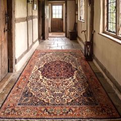 This is a nice medium sized hand knotted carpet.