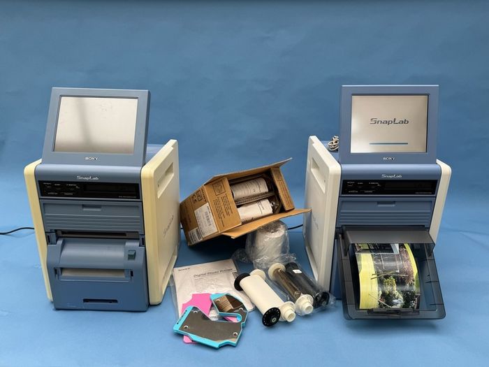 Photo Printer Bundle - Sony SnapLab UP-CR20L + Spare/Repair Unit + Media for 1000 8x6 or 2000 6x4 Prints