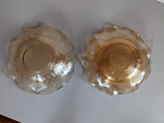 Vintage Marigold Iridescent Carnival Glass Bowl