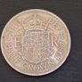 1957 Half Crown UK Coin Queen Elizabeth Shield Image 4