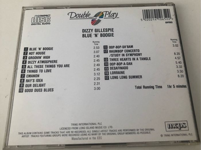 Dizzy Gillespie - Blue 'n' Boogie