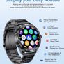 Smart Watch with Answer/Make Calls, 2022 1.32'' HD Touch Screen Fitness Tracker with Heart Rate Sleep Monitor 20 Sports Modes IP68 Waterproof Pedometer,Bluetooth Men's Smart Watches for Android iOS AVAILABLE IN BLACK/SILVER (FREE POSTAGE) Image 4