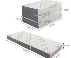 Foldable Single Mattress in Memory Foam