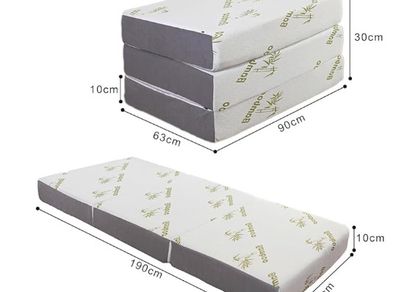Foldable Single Mattress in Memory Foam