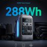 SOLIX C300 DC Power Bank Station, Outdoor 288Wh, Portable Power Station, LiFePO4 Battery, 300W Solar Generator, for Camping, Traveling, and Emergencies (No Wall Adapter Included) Image 2