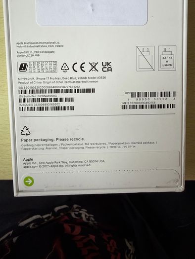 Iphone 17 Pro Max 256gb Blue