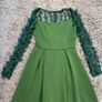 Green Floral Dress Image 3