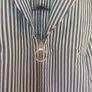 Beautifully Fitted, Chic Joseph Ribkoff Stripped Blazer Image 3