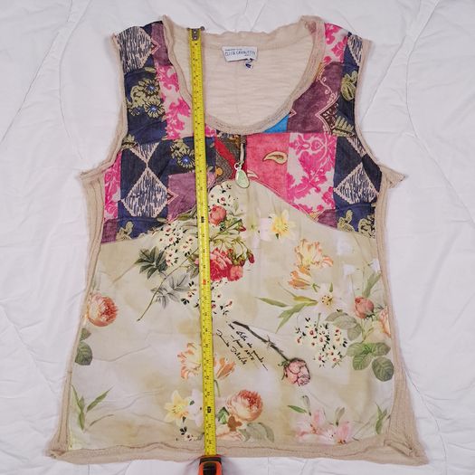 Elisa Cavaletti Multicolor Luxury Italian Floral Cardigan Top Set Size XL