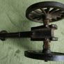 Vintage Brass and Cast Iron Cannons - Moving Wheels - Adjustable Mini Cannon - Set of 2 Image 8
