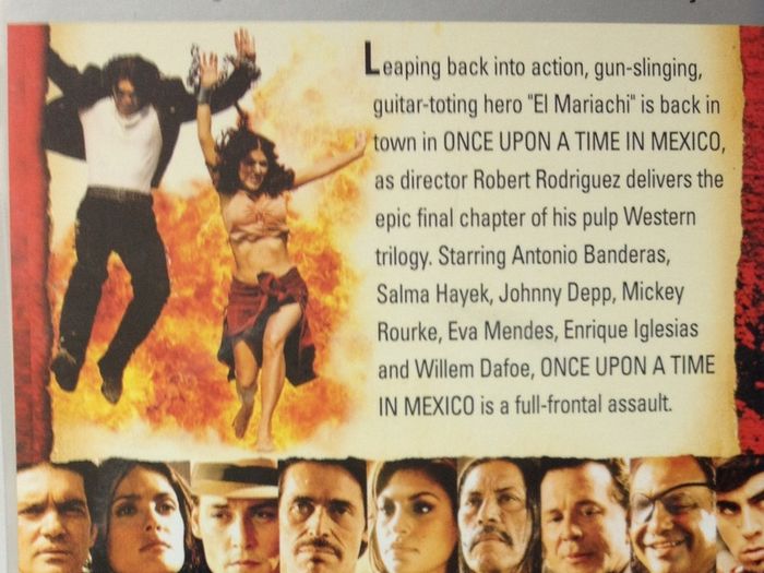 Once Upon A Time In Mexico (Robert Rodriguez Film) [2003] Antonio Banderas, Salma Hayek, Johnny Depp, Mickey Rourke, Eva Mendes, Danny Trejo & Willem Dafoe (PSP-UMD Movie)