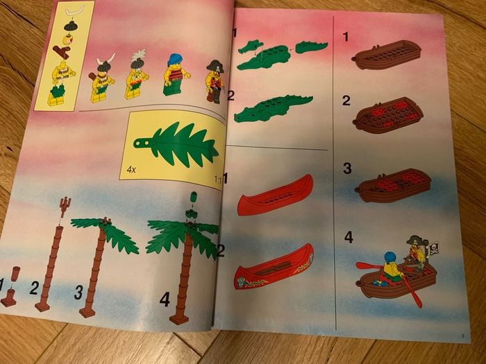 LEGO Pirates 6264 Forbidden Cove Instruction Manual Only Vintage Islanders 90s