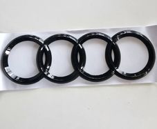 Audi rear rings badge gloss black