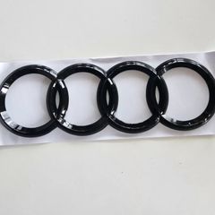 Audi rear rings badge gloss black