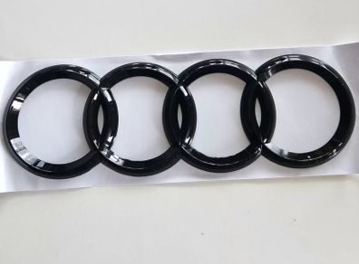 Audi rear rings badge gloss black