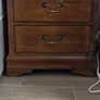 King-size Mahogany Sleigh Mahogany Bed Image 4