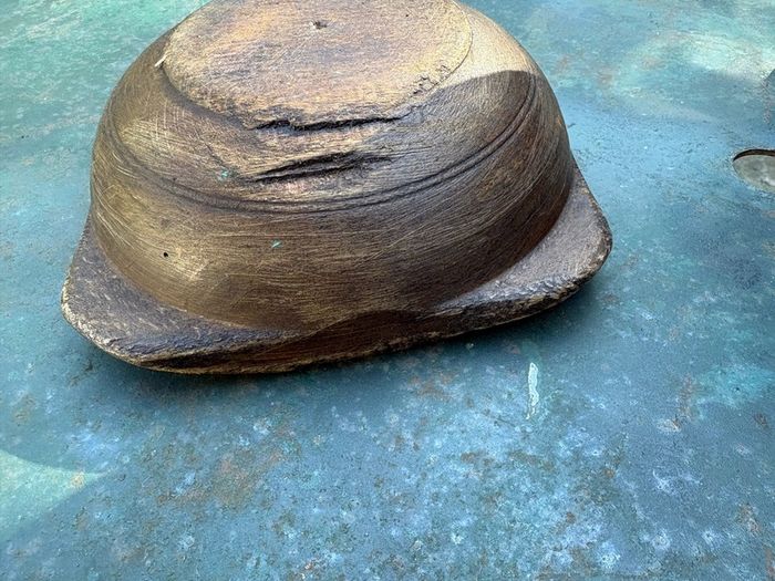 Antique Small Primitive wooden Dough Bowl