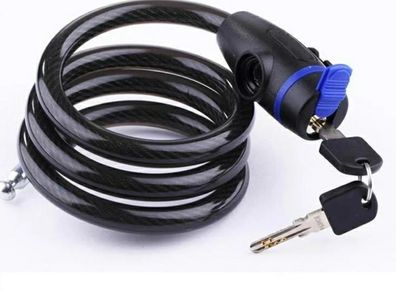 Bike lock coil with mounting bracket