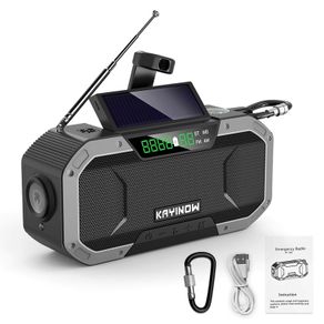 Emergency Solar Hand Crank Radio 5000mAh Power Bank Charger Flash Light Outdoor Camping Survival Radio outdoor survival