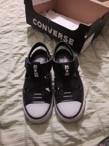 black converse all star sandals