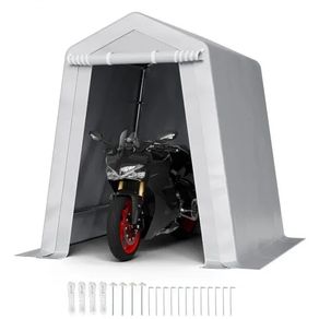 Outdoor Storage Shelter Shed 6x6 ft Waterproof Carport Canopy Garage Tent