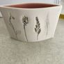 Wide Oval Vessel -Meadow Mix Detail MADE IN Galway, Ireland. Image 5
