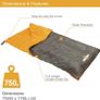 Camping Insulation 26700 Single Envelope Sleeping Bag | 2 Season | Full Length Dual Zip | Grey & Orange | Packs Down Tight | 170cm x 75cm (FREE POSTAGE) Image 5