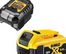 Dewalt DCB184 18V XR 5.0Ah Li-Ion Battery + DCB1102 Charger Set