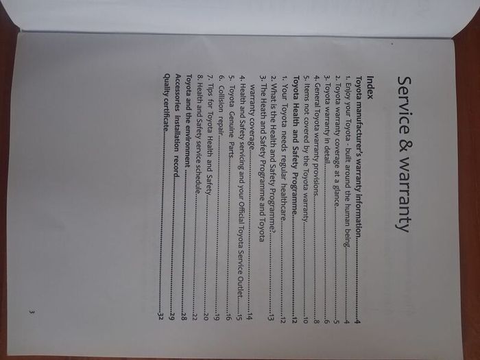 Toyota Service History Book Blank For All Models