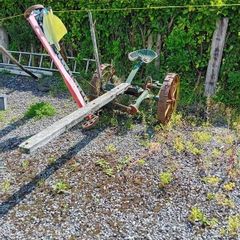 Vintage horse drawn mower