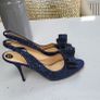 Kate Spade navy glitter bow peep toe sling back heels Sz 42 (Fit 8-8.5UK) - Bnwt - Rrp 360 Image 10