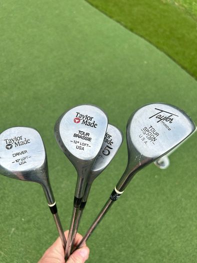 Vintage Taylormade steel woods