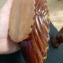 Redware 3 pc Matching Set 2 Swans Figurines 1 Planter Bowl Marked Japan Colorful Image 10
