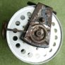 Vintage 1960s Fishing Reel: Silver  Mid-Century Decor Image 7