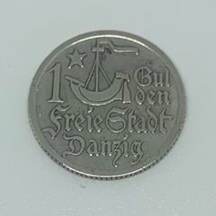 1923 Danzig 1 Gulden coin