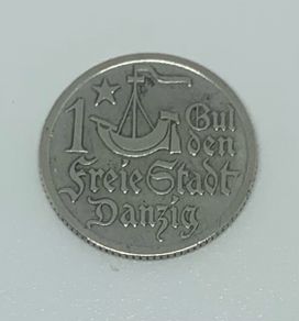 1923 Danzig 1 Gulden coin