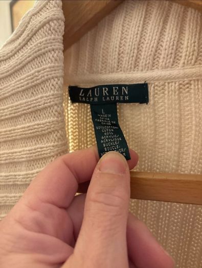 Original Ralph Lauren RL Cardigan. Size L