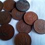 English Halfpenny Coins. Image 6