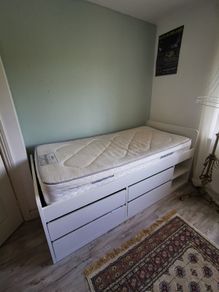 IKEA SLAKT Single Bed with Storage, Excellent Condition