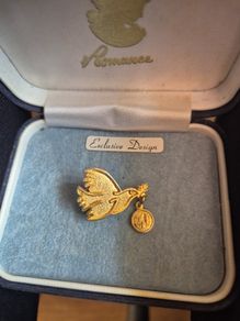 Holy Spirit Dove Vintage Pin