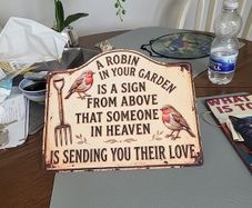 Metal sign