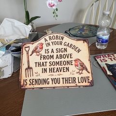 Metal sign
