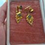 Vintage Golden Tone Earrings Image 4