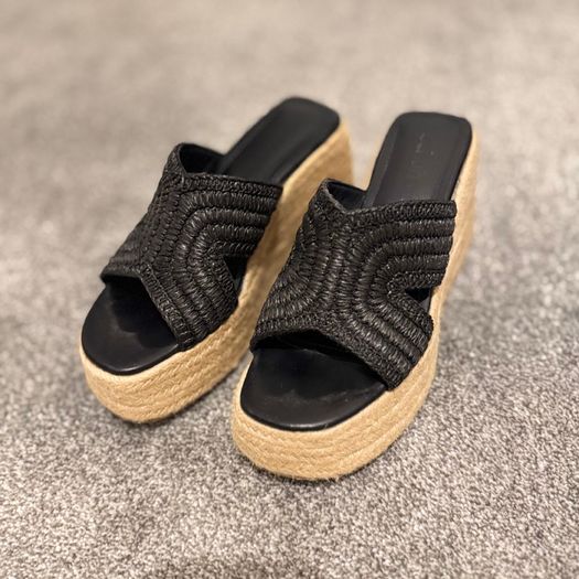 New Women shoes sandals SchuhValeta Wedge in Black
