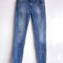 Girls F&F Blue Skinny Jeans Age 12-13 (158cm) Stud Detail Stretch Denim Image 4