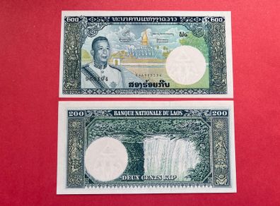 Lao / Laos    200 Kip   1963   ( uncirculated )