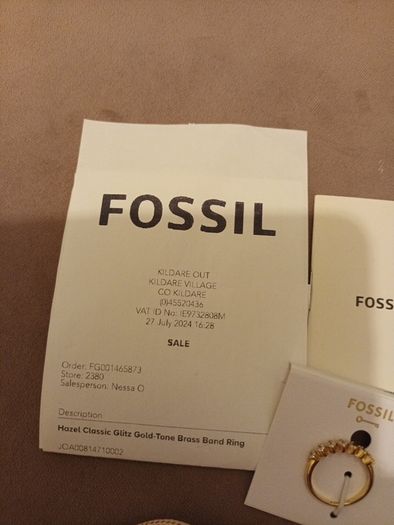 Fossel ring size small