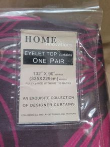 Eyelet Curtains 130 Wide x 90 Length